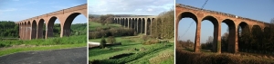 Brick viaducts, Whitby Larpool, Dollis Brook and Lullingstone Kent - sources dunwurking, britishblogs and Nigel Chadwick